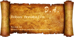 Dobos Annabella névjegykártya